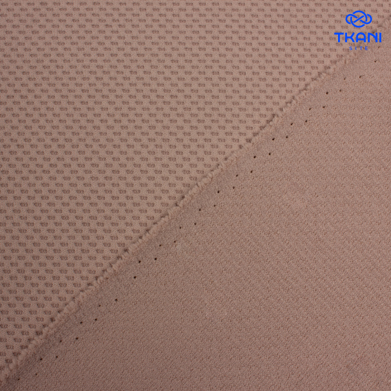 1819. Фактурное трикотажное полотно. Диор. Латте. от Tkani.site