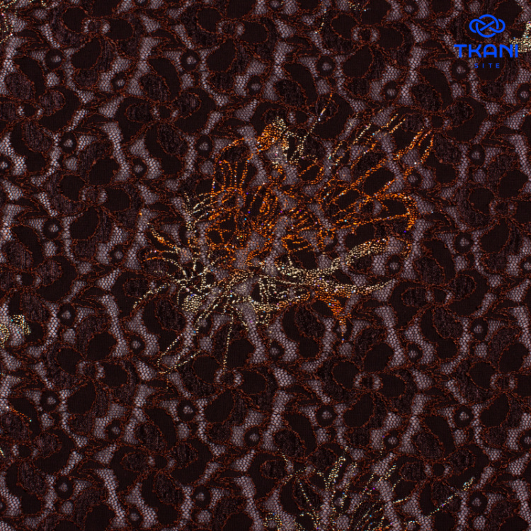 2596. Гипюр. Лаимнат с глиттером