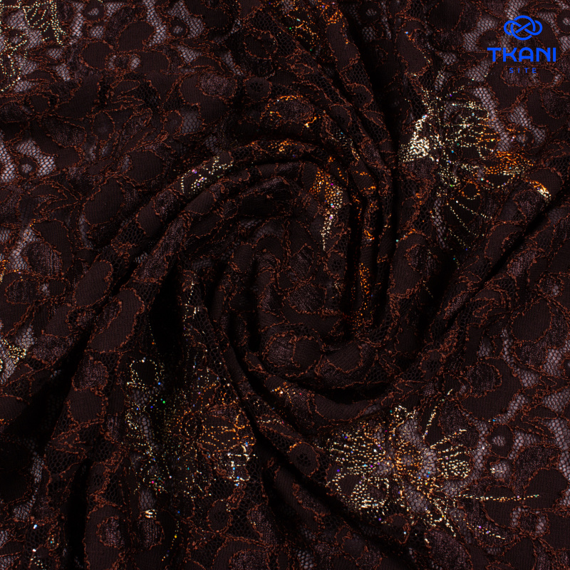 2596. Гипюр. Лаимнат с глиттером