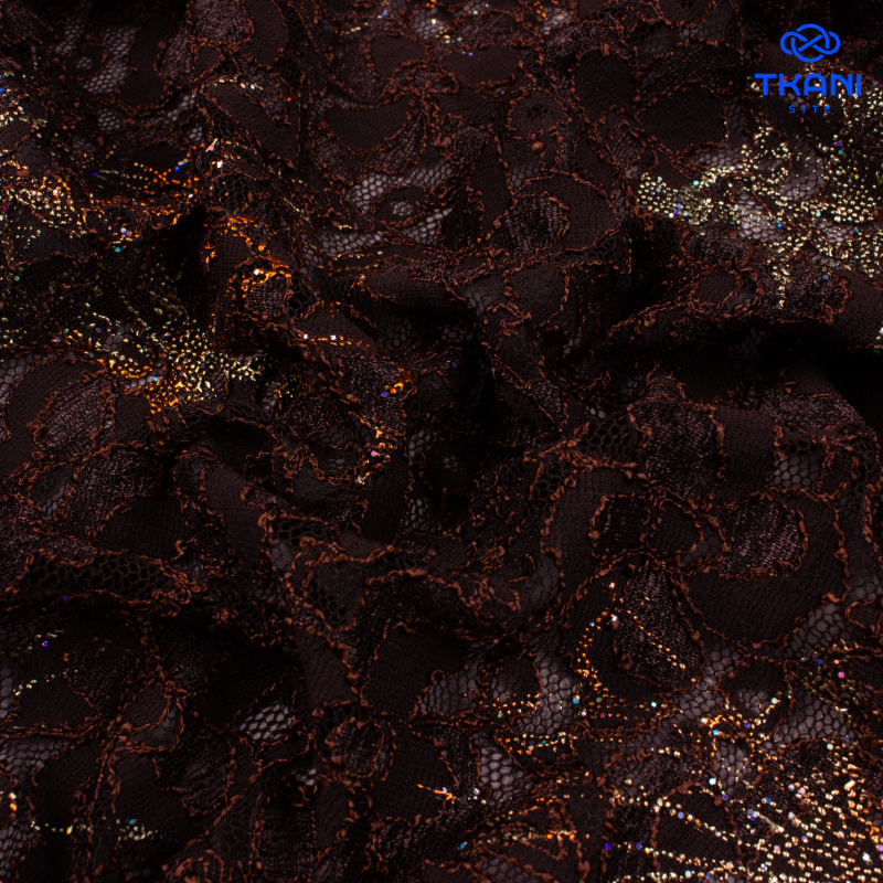 2596. Гипюр. Лаимнат с глиттером