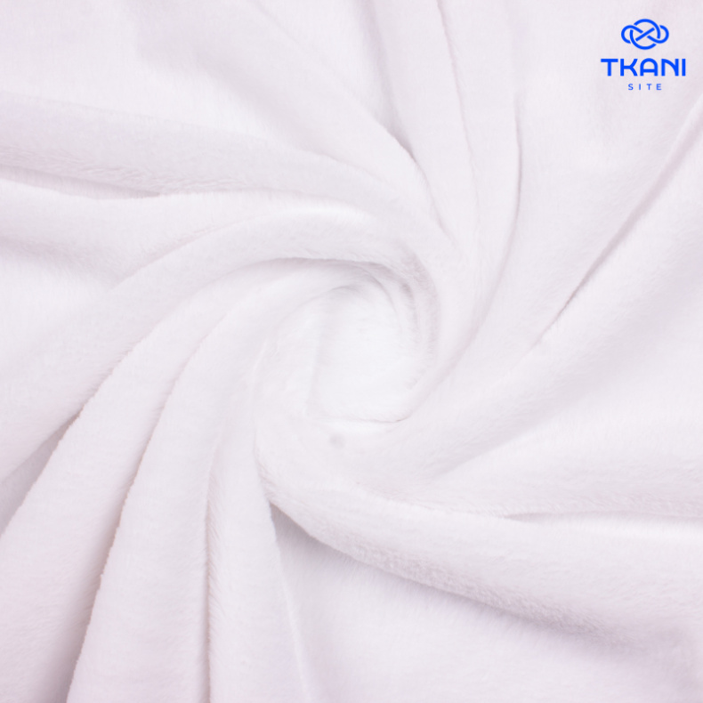 2603. Искусственный мех. Вельбоа. Белый от Tkani.site