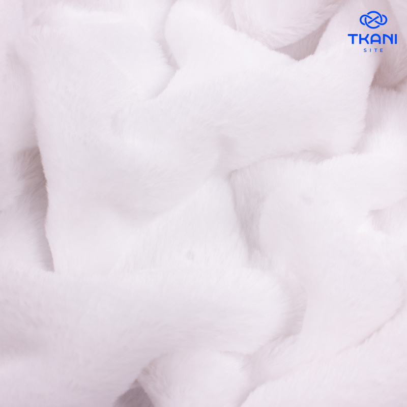 2603. Искусственный мех. Вельбоа. Белый