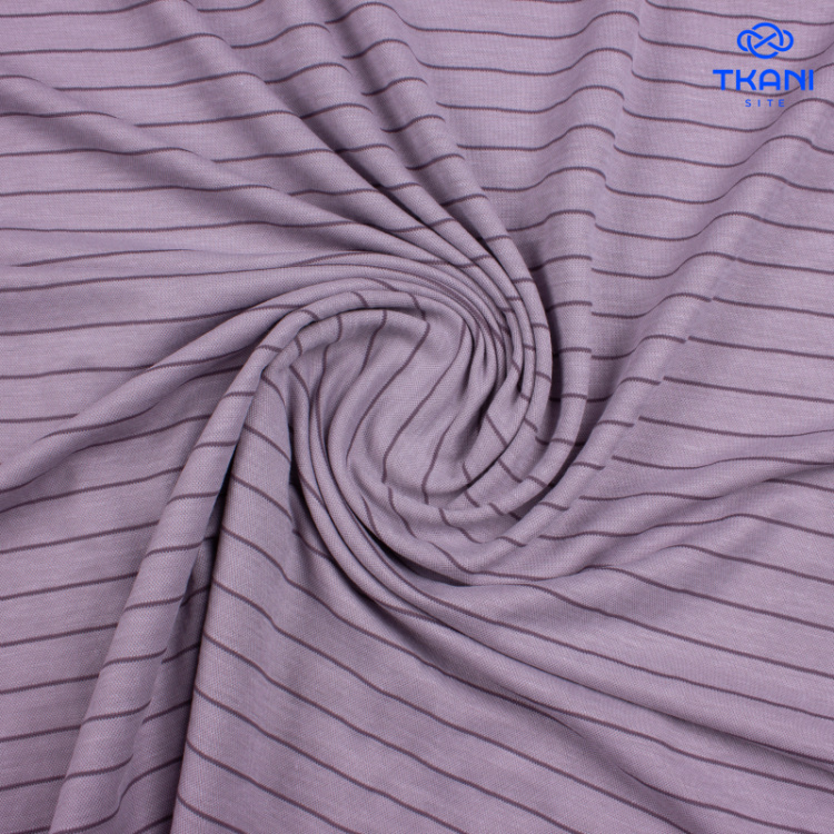 2625. Трикотажное полотно. Лакоста. В полоску.