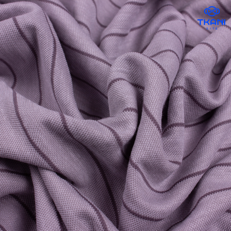 2625. Трикотажное полотно. Лакоста. В полоску.