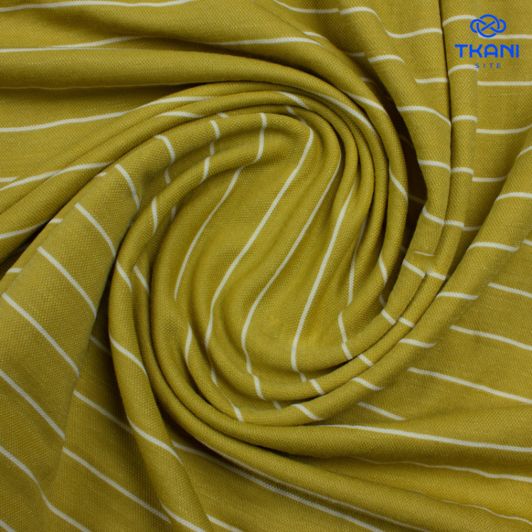 2626. Трикотажное полотно. Лакоста. В полоску.