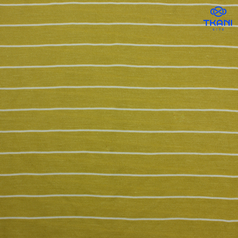 2626. Трикотажное полотно. Лакоста. В полоску.