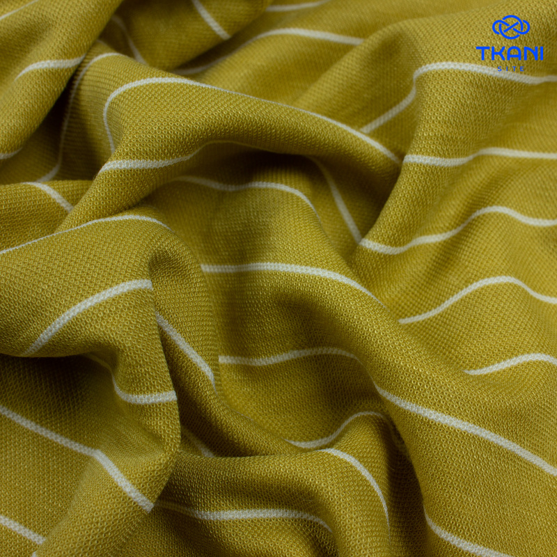 2626. Трикотажное полотно. Лакоста. В полоску.