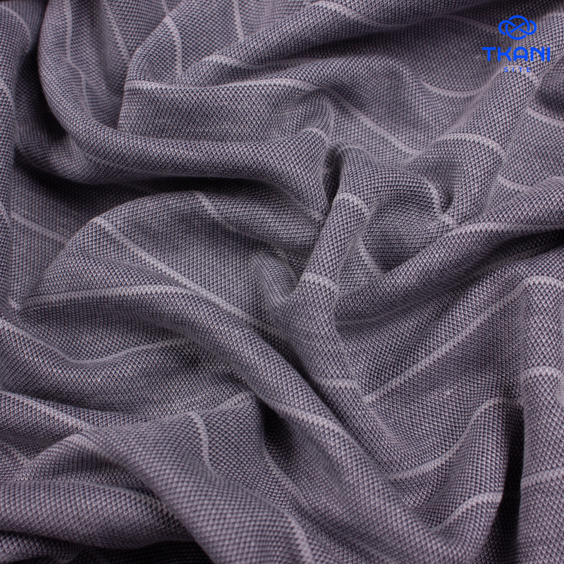 2628. Трикотажное полотно. Лакоста. В полоску.