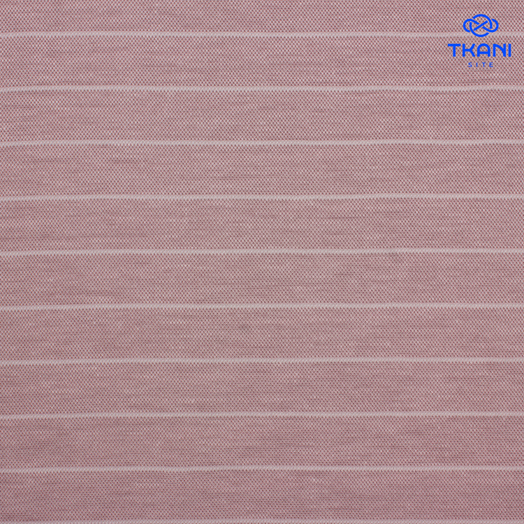 2629. Трикотажное полотно. Лакоста. В полоску. - фото 1