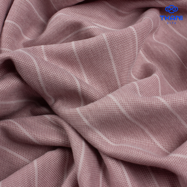 2629. Трикотажное полотно. Лакоста. В полоску. - фото 2