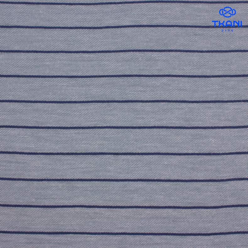 2631. Трикотажное полотно. Лакоста. В полоску. от Tkani.site