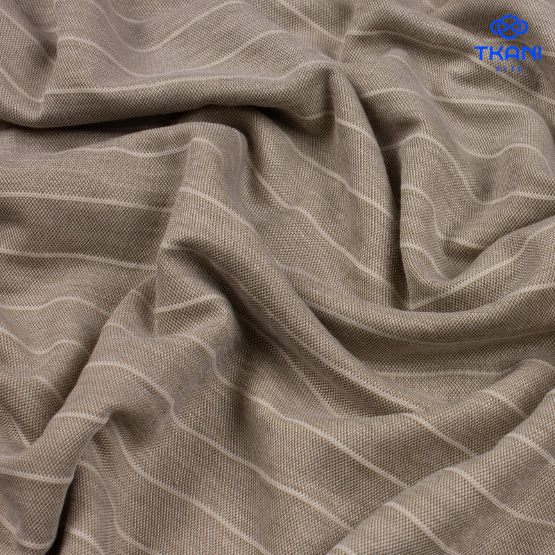 2638. Трикотажное полотно. Лакоста. В полоску