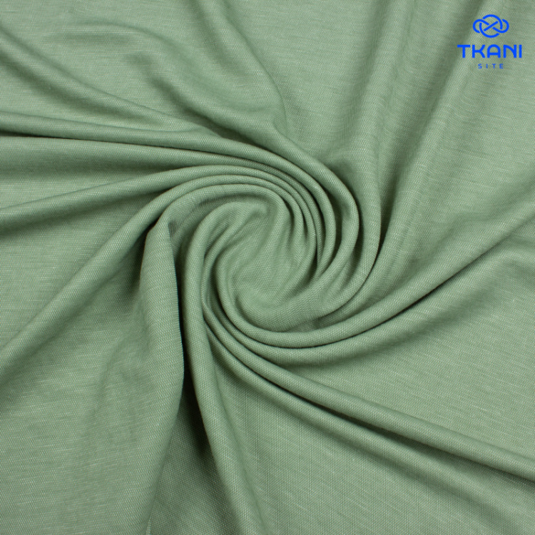 2642. Трикотажное полотно. Лакоста. Морская пена зеленая