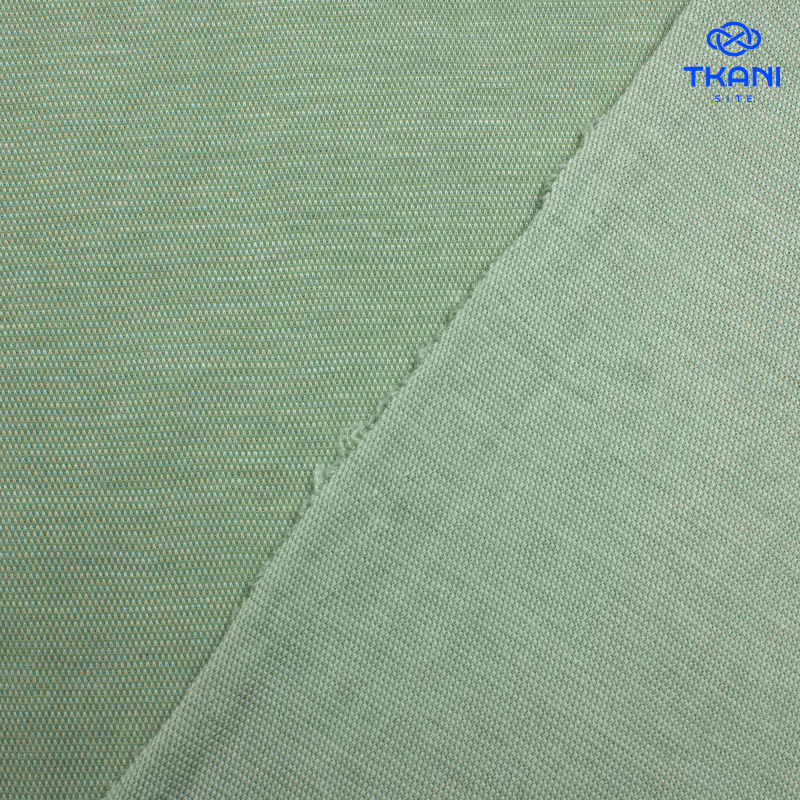 2642. Трикотажное полотно. Лакоста. Морская пена зеленая