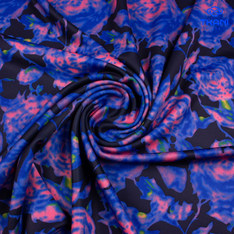 2649. Трикотажное полотно. Водолаз. Принт. Уценка!!!