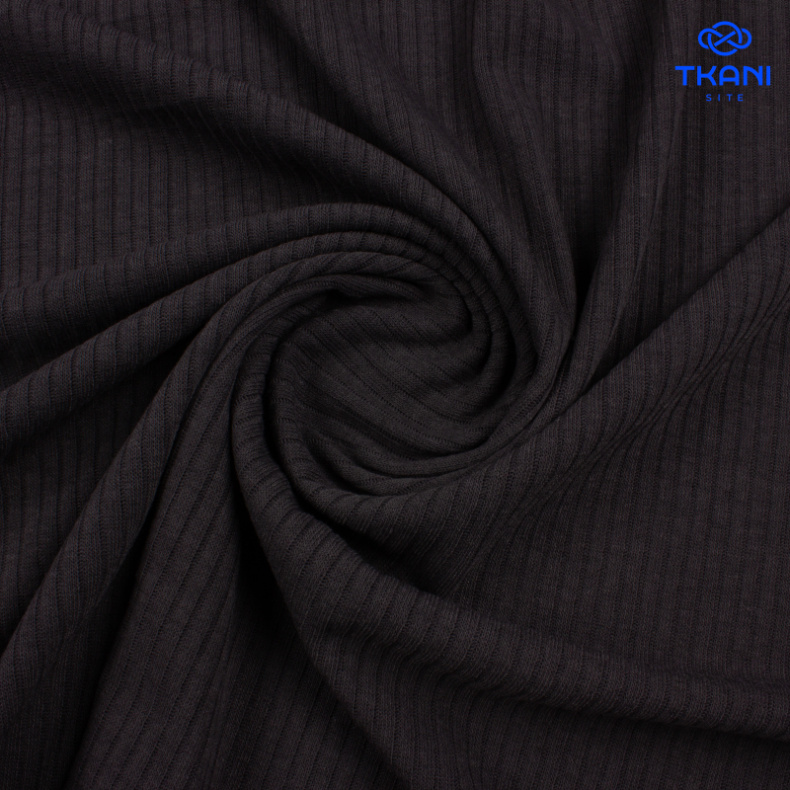 2658. Трикотажное полотно. Лапша. Шоколад от Tkani.site