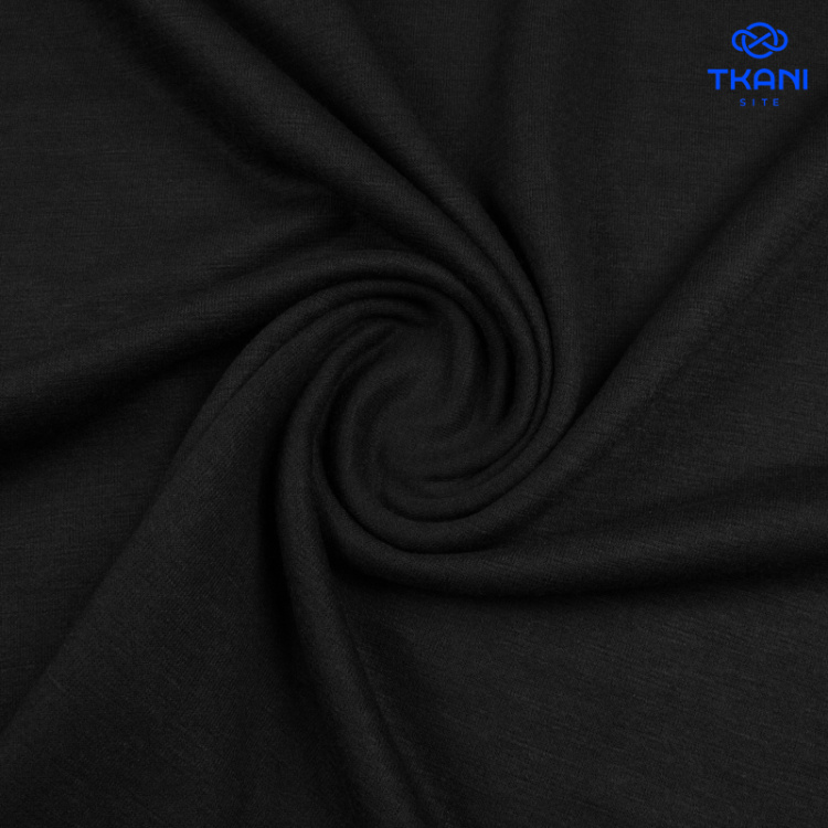 2660. Трикотажное полотно. Имитация ручной вязки. Черный