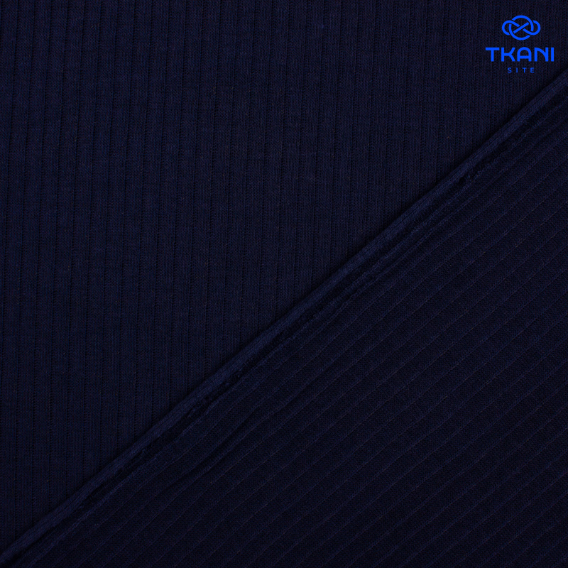 2670. Трикотажное полотно. Лапша. Темно-синий