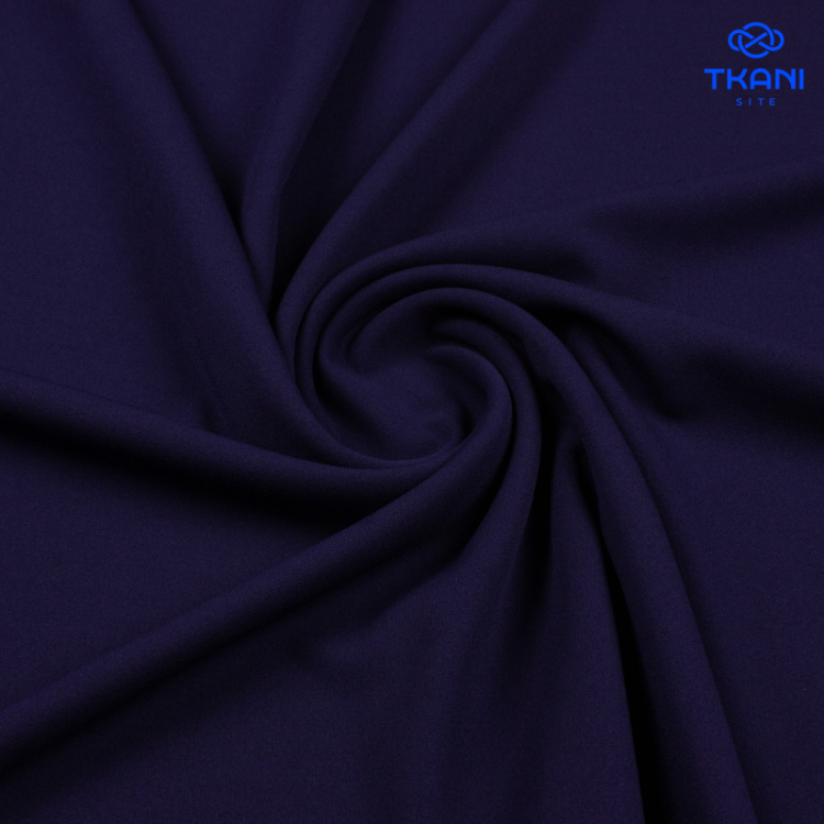2674. Трикотажное полотно. Скуба. Темно-синий