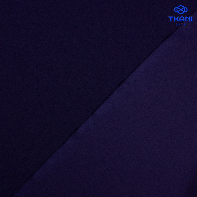 2674. Трикотажное полотно. Скуба. Темно-синий