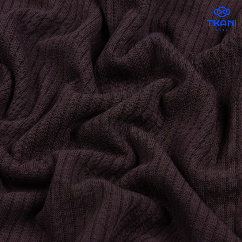 2677. Трикотажное полотно. Лапша. Шоколадный фондан от Tkani.site