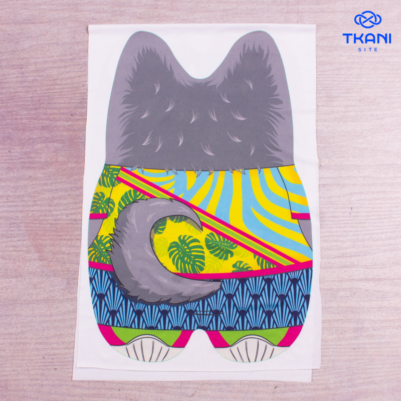 2681. Детская подушка. Волк