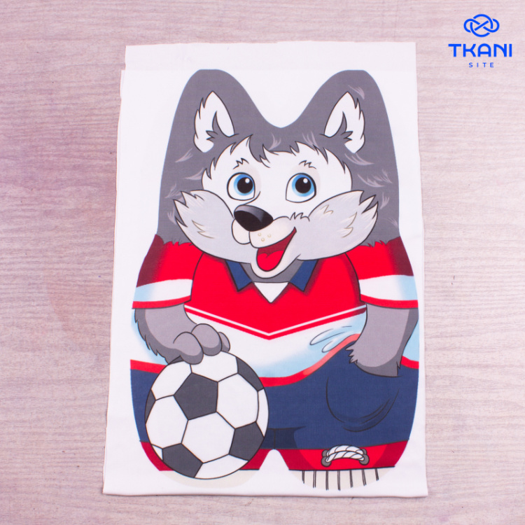 2682. Детская подушка. Волк