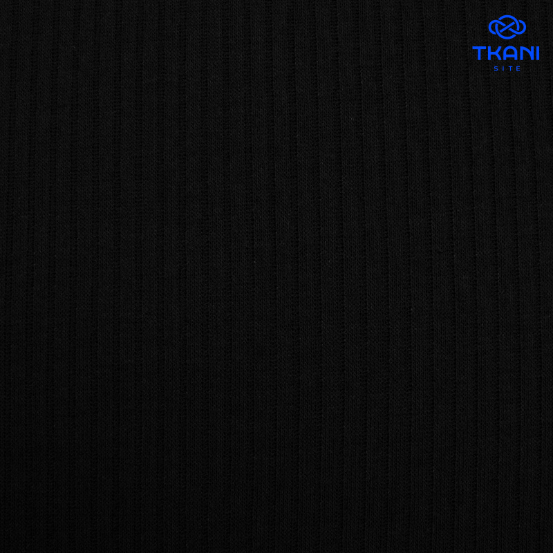 1831. Трикотажное полотно. Лапша. Черный.