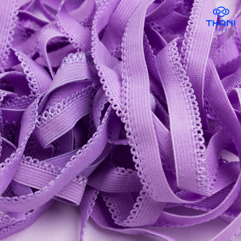 2712. Резинка бельевая декоративная 1см*10м (цена за упаковку) от Tkani.site