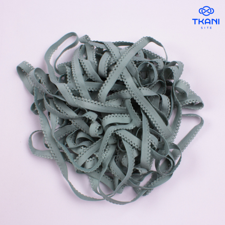 2713. Резинка бельевая декоративная 1см*10м (цена за упаковку)