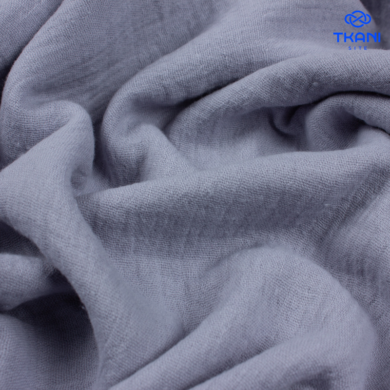 2714. Муслин. Двухслойный. Голубой туман. Уценка!!!