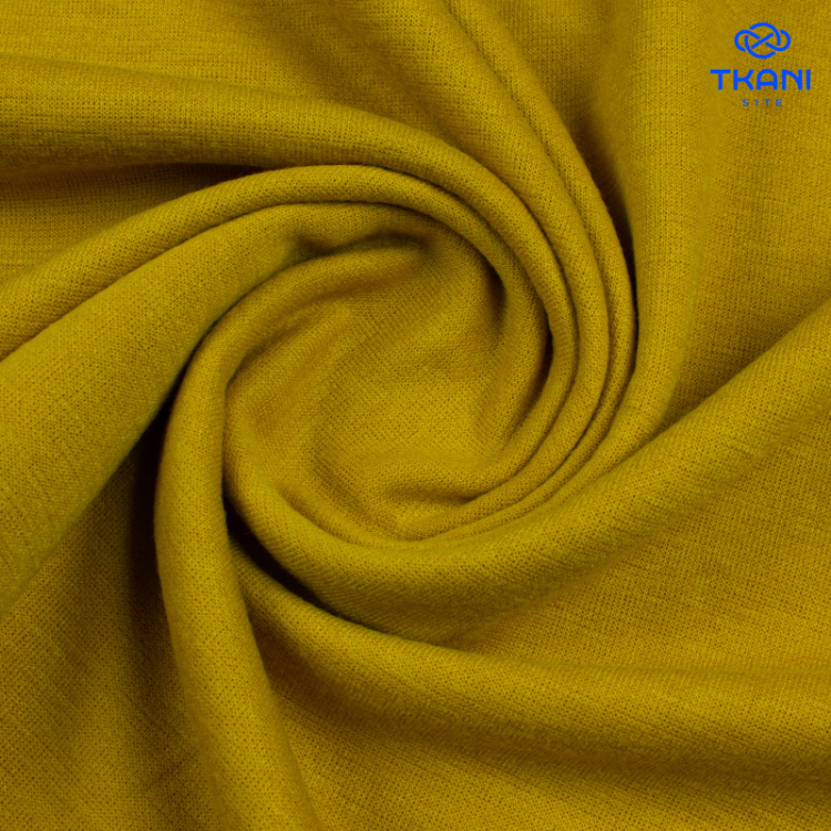 2718. Трикотажное полотно. Охра