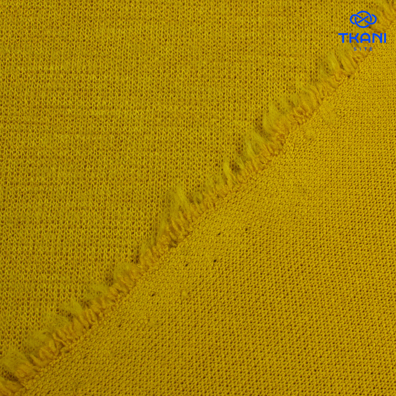 2718. Трикотажное полотно. Охра