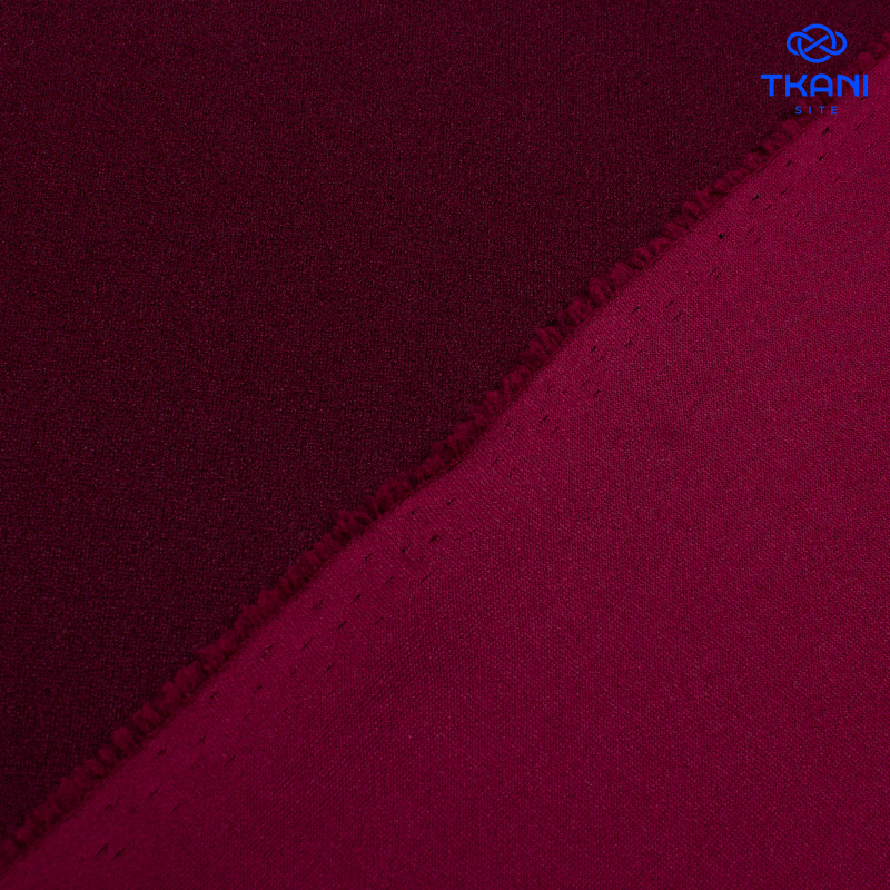 2872. Трикотажное полотно. Скуба. Зинфандель. Уценка!!!