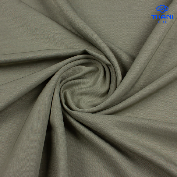 2874. Костюмно-плательная. Купра. Оливка