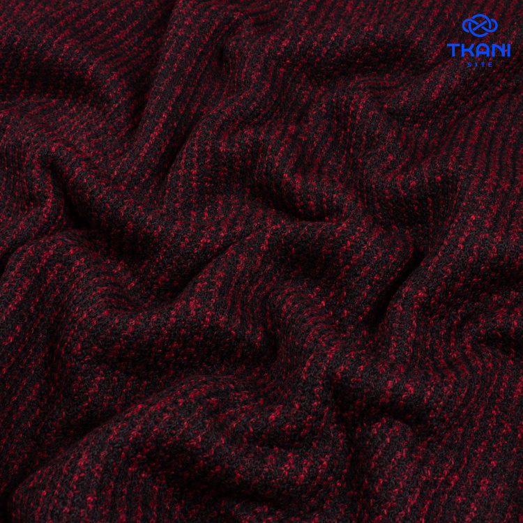 3088. Двуслойное трикотажное полотно. Имитация ручной вязки - фото 1