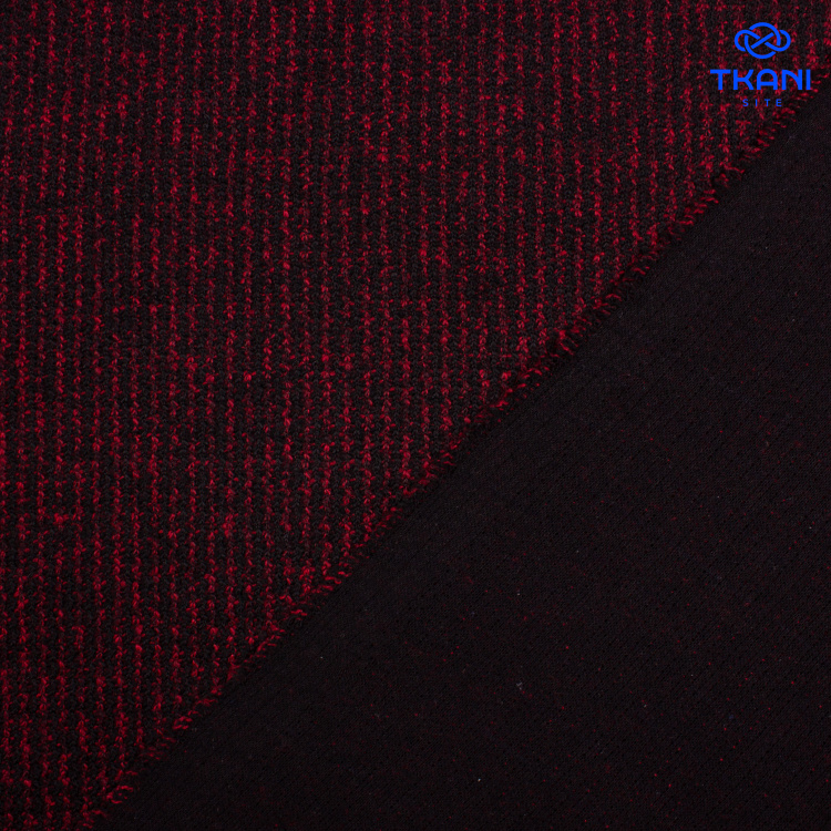 3088. Двуслойное трикотажное полотно. Имитация ручной вязки - фото 2