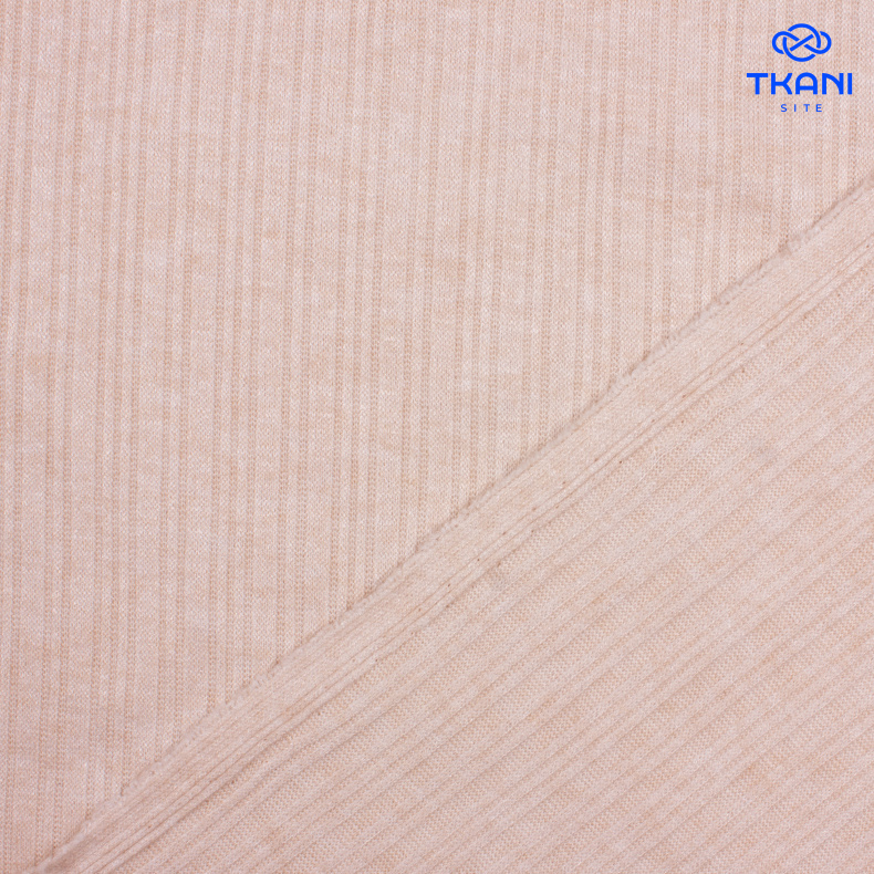 3093. Трикотажное полотно. Лапша. Вискоза. Экрю от Tkani.site