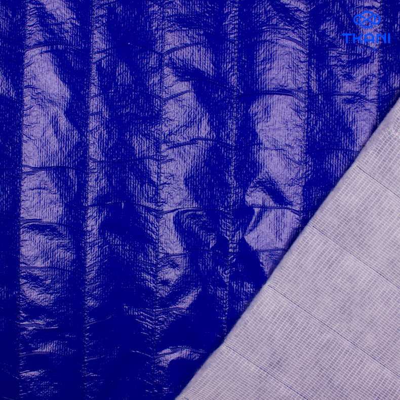 3109. Курточная стежка на синтепоне. Синий от Tkani.site