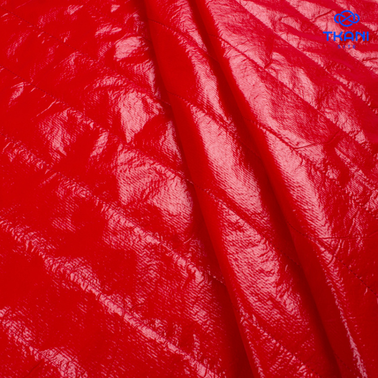 3110. Курточная стежка на синтепоне. Красный