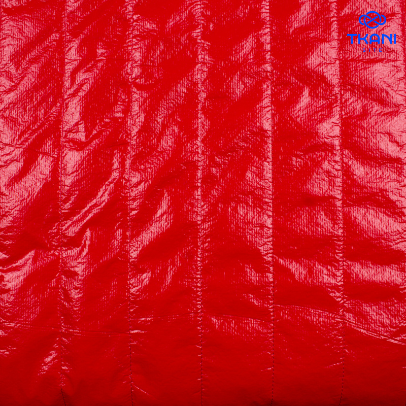 3110. Курточная стежка на синтепоне. Красный