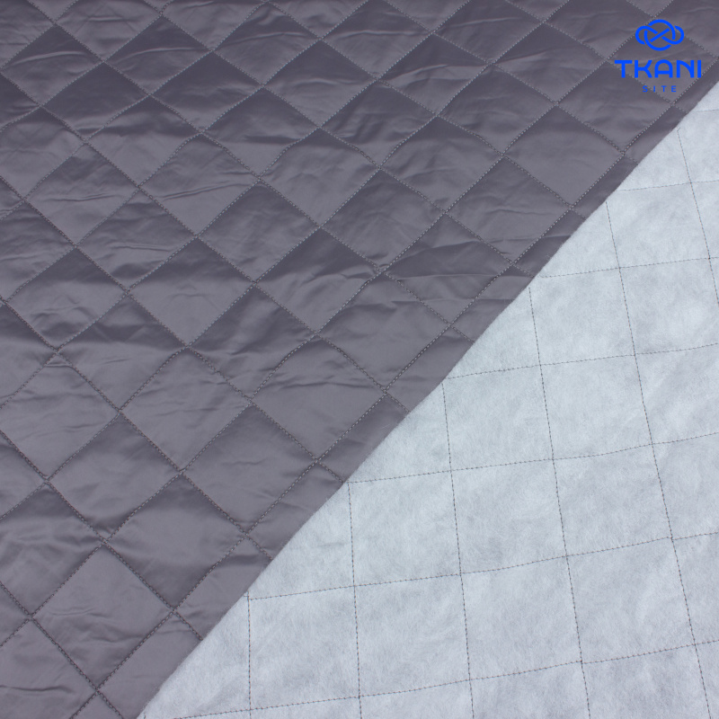 3129. Курточная стежка на синтепоне. Серый