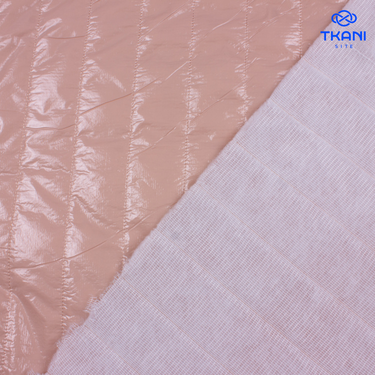 1977. Курточная стежка на синтепоне. Персиковое пюре. - фото 2