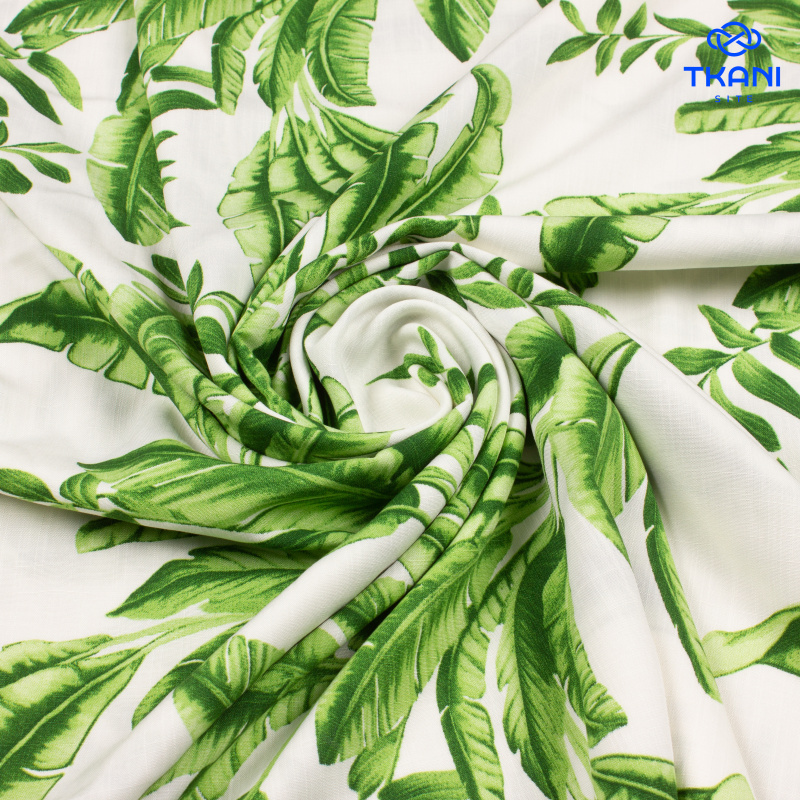 3189. Конкурс!!!  Лён с вискозой. Принт