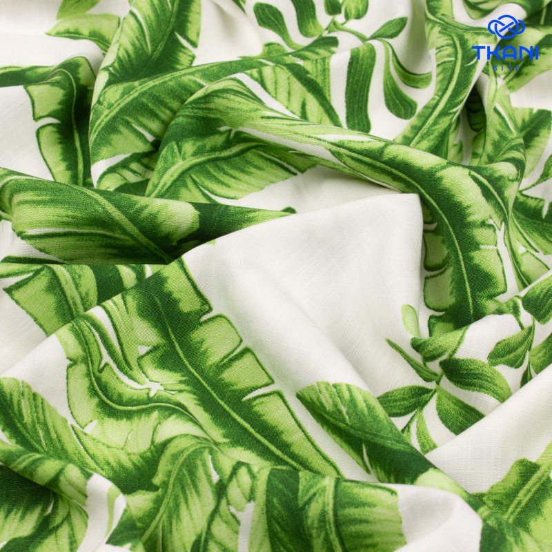 3189. Конкурс!!!  Лён с вискозой. Принт