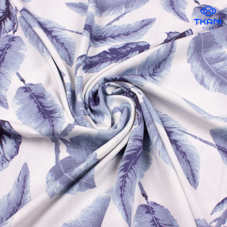 3206. Конкурс!!!  Лён с вискозой. Принт