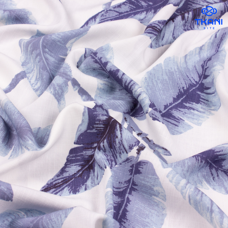 3206. Конкурс!!!  Лён с вискозой. Принт