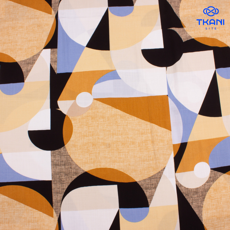 3207. Конкурс!!!  Лён с вискозой. Принт