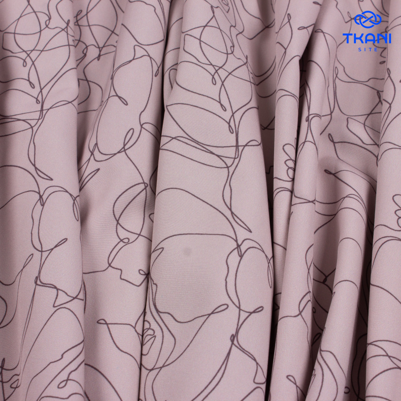 3218. Конкурс!!! Плательная. Принт от Tkani.site