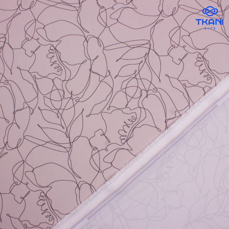 3218. Конкурс!!! Плательная. Принт от Tkani.site